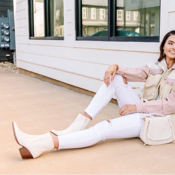 Pink Lily pointed toe western booties women Size 8.5 - Picture 16 of 16